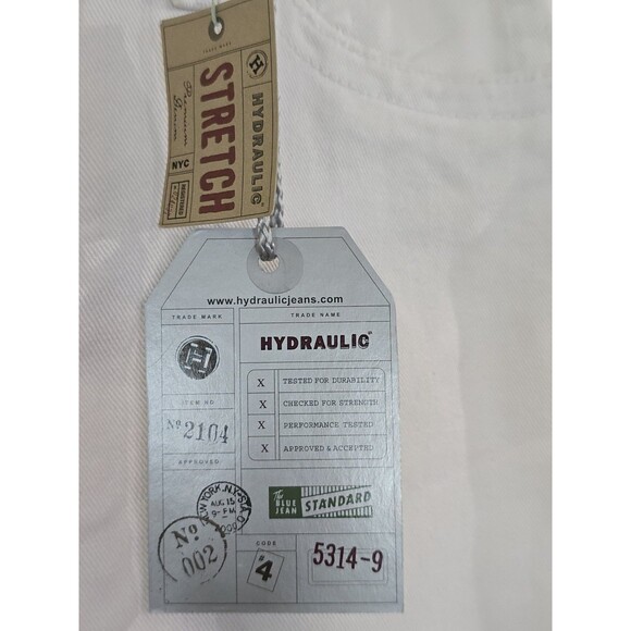 Hydraulic Curvy Lola Fit Jeans Womens Size 11/12 Bootcut White Y2K Juniors - Picture 11 of 13